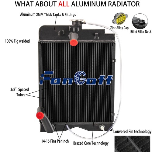 3row aluminum radiator for - aluminum,
